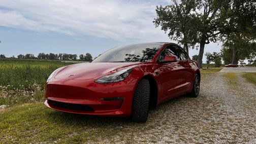 Red 2023 Tesla Model 3 Base