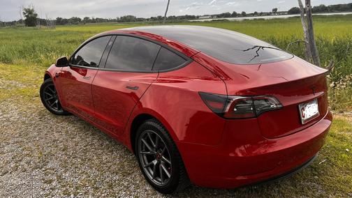 Red 2023 Tesla Model 3 Base