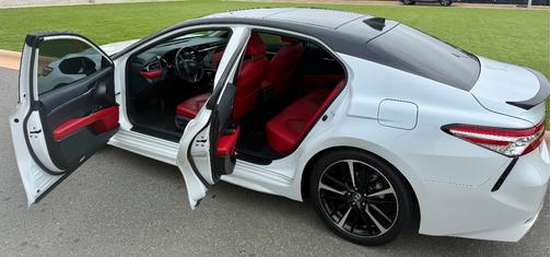 White 2020 Toyota Camry XSE