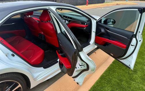 White 2020 Toyota Camry XSE