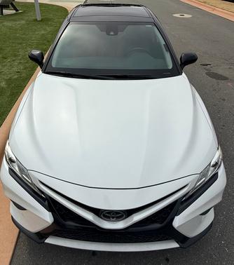 White 2020 Toyota Camry XSE