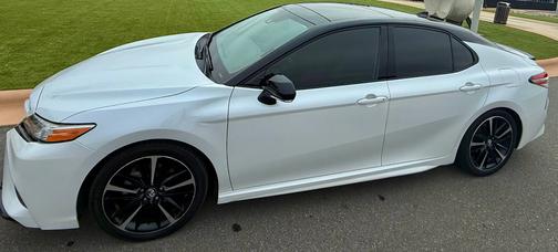 White 2020 Toyota Camry XSE