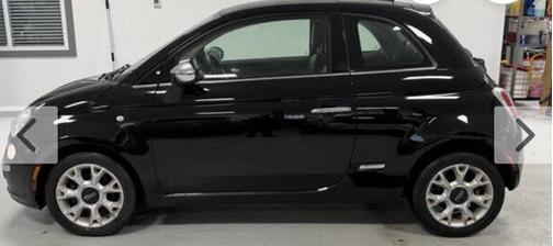 Black 2017 FIAT 500C Lounge