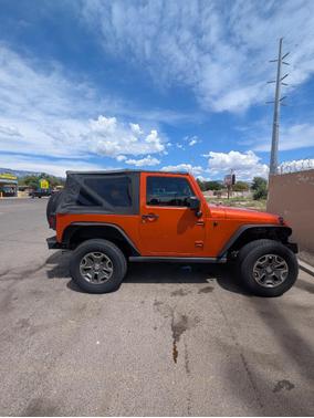 Orange 2010 Jeep Wrangler Rubicon
