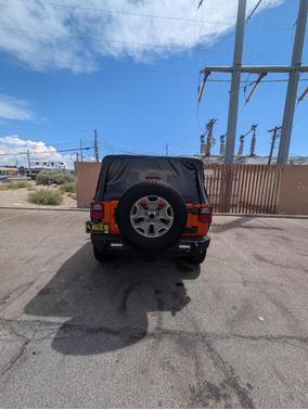 Orange 2010 Jeep Wrangler Rubicon