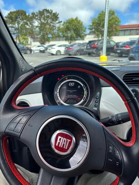 White 2014 FIAT 500e Battery Electric