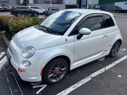 White 2014 FIAT 500e Battery Electric