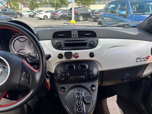 White 2014 FIAT 500e Battery Electric