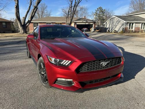 Red 2017 Ford Mustang V6
