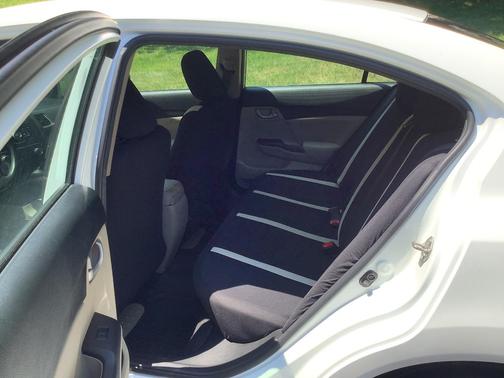 White 2015 Honda Civic LX