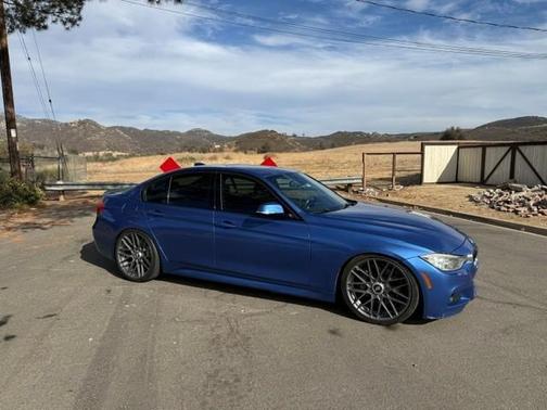 Blue 2015 BMW 335 i