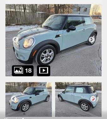Blue 2013 MINI Hardtop Cooper