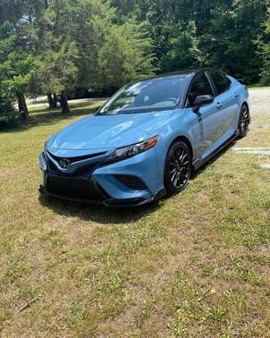 Blue 2022 Toyota Camry TRD V6