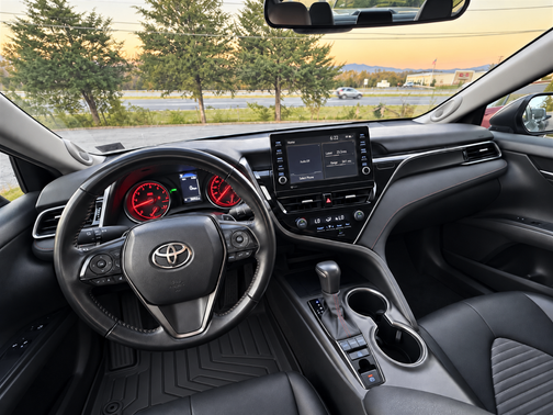 Blue 2022 Toyota Camry TRD V6
