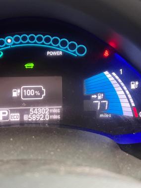 Blue 2015 Nissan Leaf S