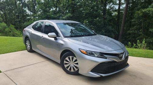 Silver 2020 Toyota Camry Hybrid LE