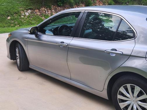 Silver 2020 Toyota Camry Hybrid LE