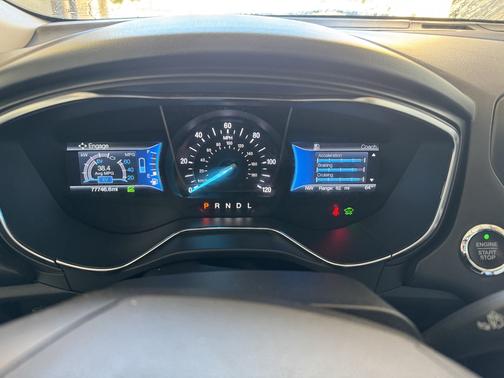 Red 2018 Ford Fusion Hybrid Titanium