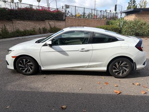White 2017 Honda Civic LX-P
