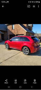 Red 2014 Ford Edge Sport
