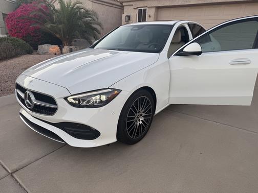 White 2025 Mercedes-Benz C-Class C 300