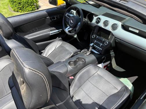 Yellow 2015 Ford Mustang EcoBoost Premium