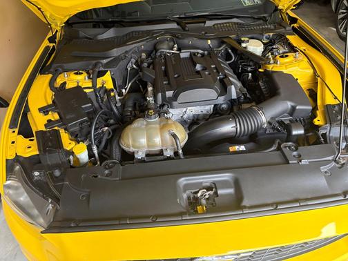 Yellow 2015 Ford Mustang EcoBoost Premium