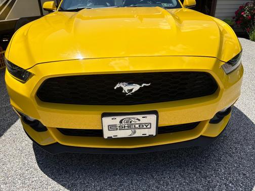 Yellow 2015 Ford Mustang EcoBoost Premium
