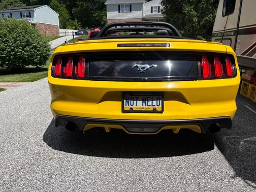 Yellow 2015 Ford Mustang EcoBoost Premium