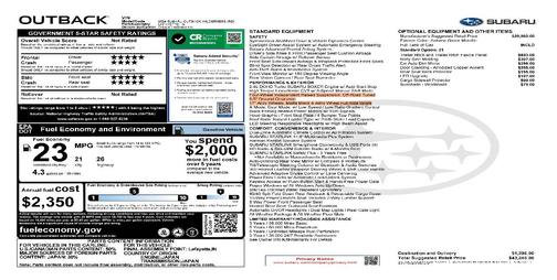 Green 2024 Subaru Outback Wilderness