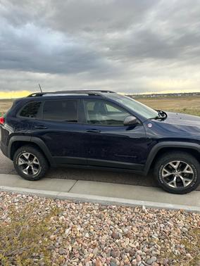 Blue 2016 Jeep Cherokee Trailhawk