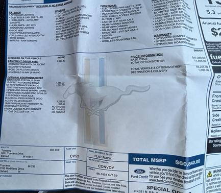 Silver 2024 Ford Mustang GT Premium