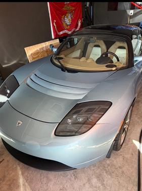 Blue 2010 Tesla Roadster Base
