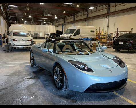 Blue 2010 Tesla Roadster Base