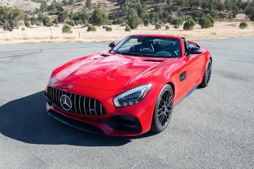 Red 2018 Mercedes-Benz AMG GT C