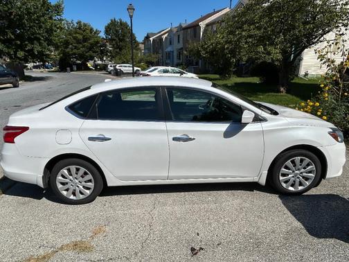 White 2017 Nissan Sentra SV