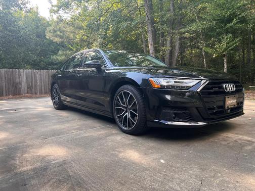 Black 2020 Audi A8 L 60