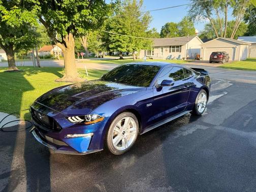 Blue 2020 Ford Mustang GT Premium