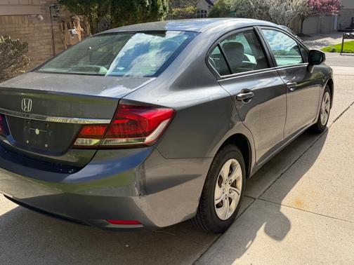 Gray 2013 Honda Civic LX