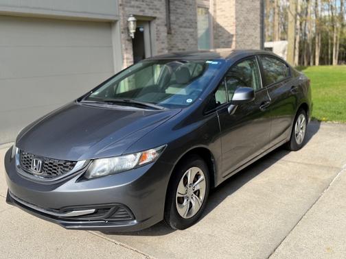 Gray 2013 Honda Civic LX