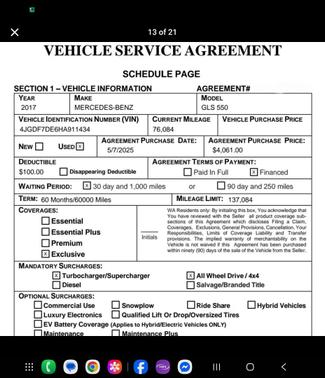 2017 Mercedes-Benz GLS 550 4MATIC