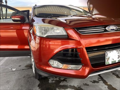 Red 2014 Ford Escape Titanium