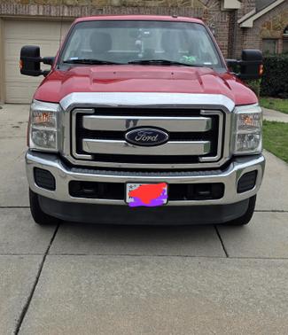 Red 2015 Ford F-250 XLT