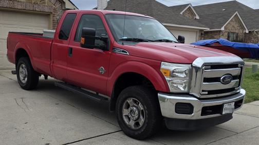 Red 2015 Ford F-250 XLT