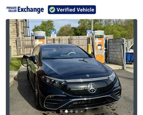 Blue 2022 Mercedes-Benz EQS 580 4MATIC