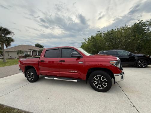 Red 2020 Toyota Tundra SR5
