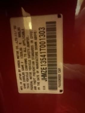 Red 2001 Honda Insight Base