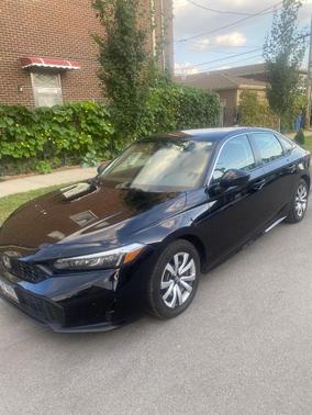Black 2025 Honda Civic LX