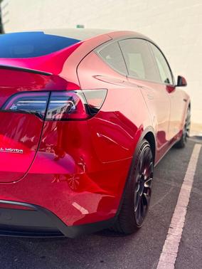 Red 2023 Tesla Model Y Performance