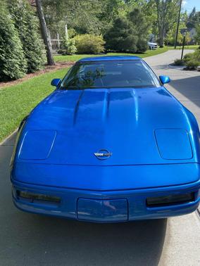 Blue 1992 Chevrolet Corvette Base